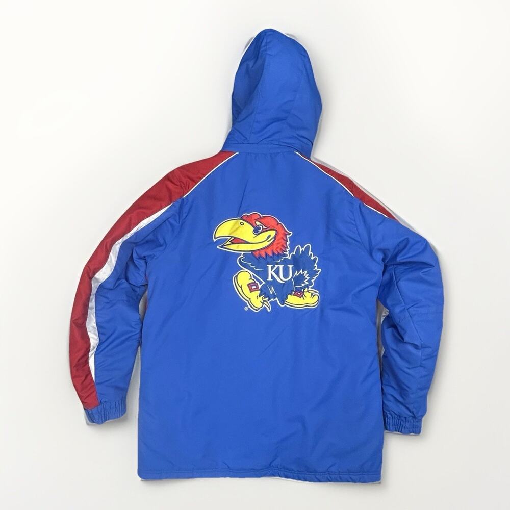 Kansas Jayhawks 3-in-1 Jacket Y2K Vibe NCAA Carl Banks G-III Reversible Vest - Picture 12 of 16